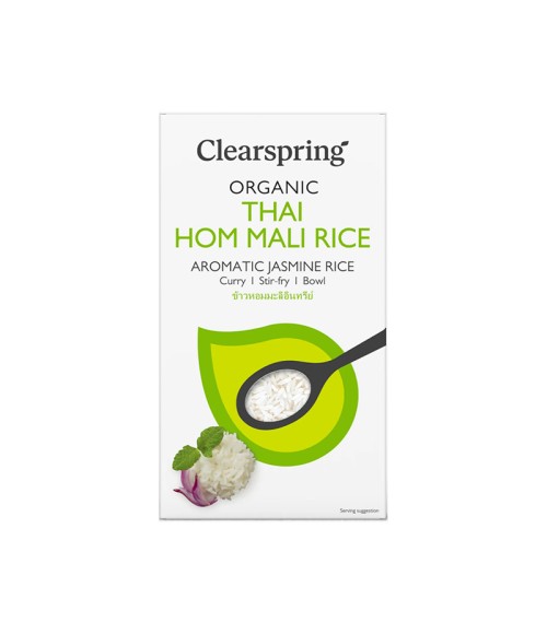 Arroz Thai Hom Mali Jarmín Blanco Ecológico 500 gr Clearspring