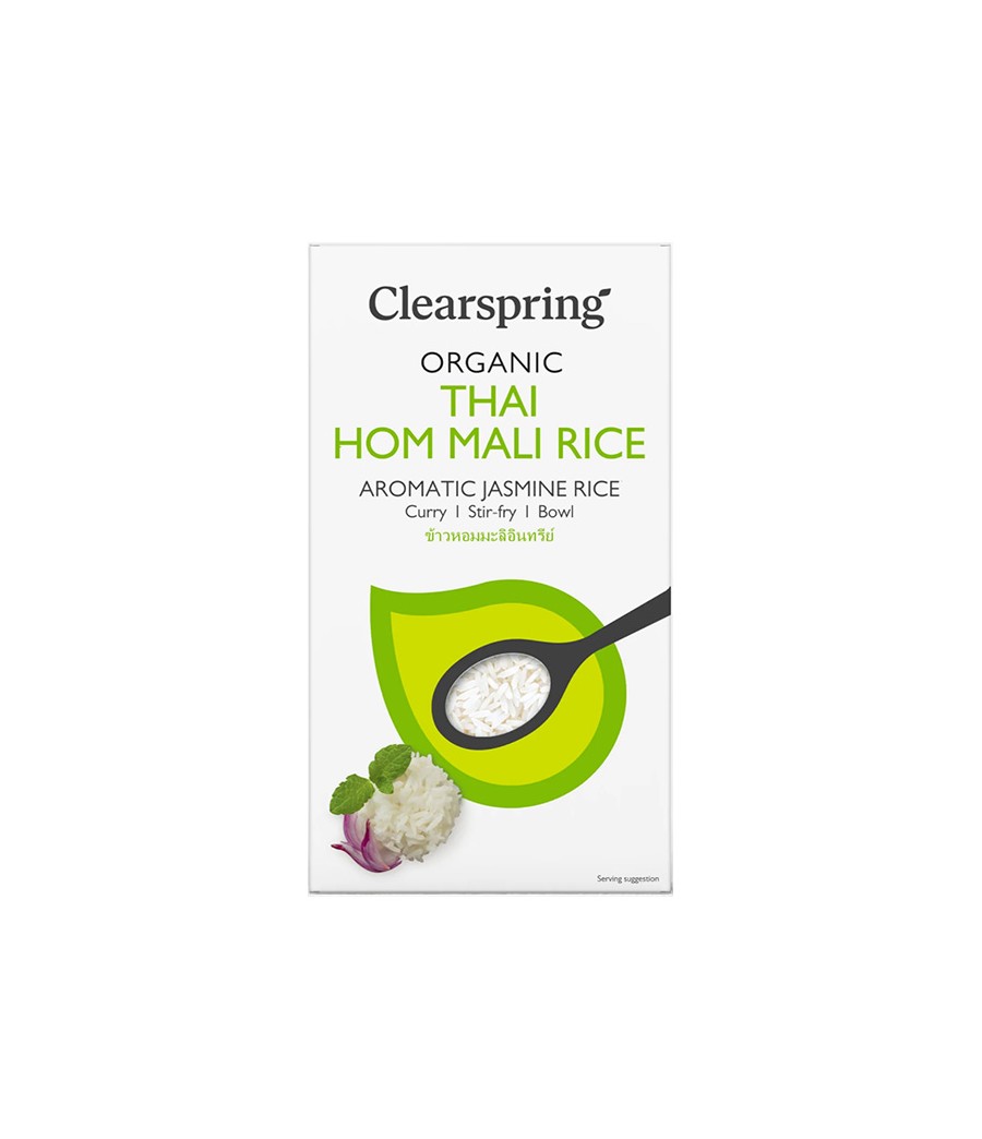 Arroz Thai Hom Mali Jarmín Blanco Ecológico 500 gr Clearspring