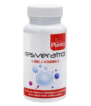 Resveratrol + Zinc + Vitamina C (Antioxidante) 60 cap. Plantis
