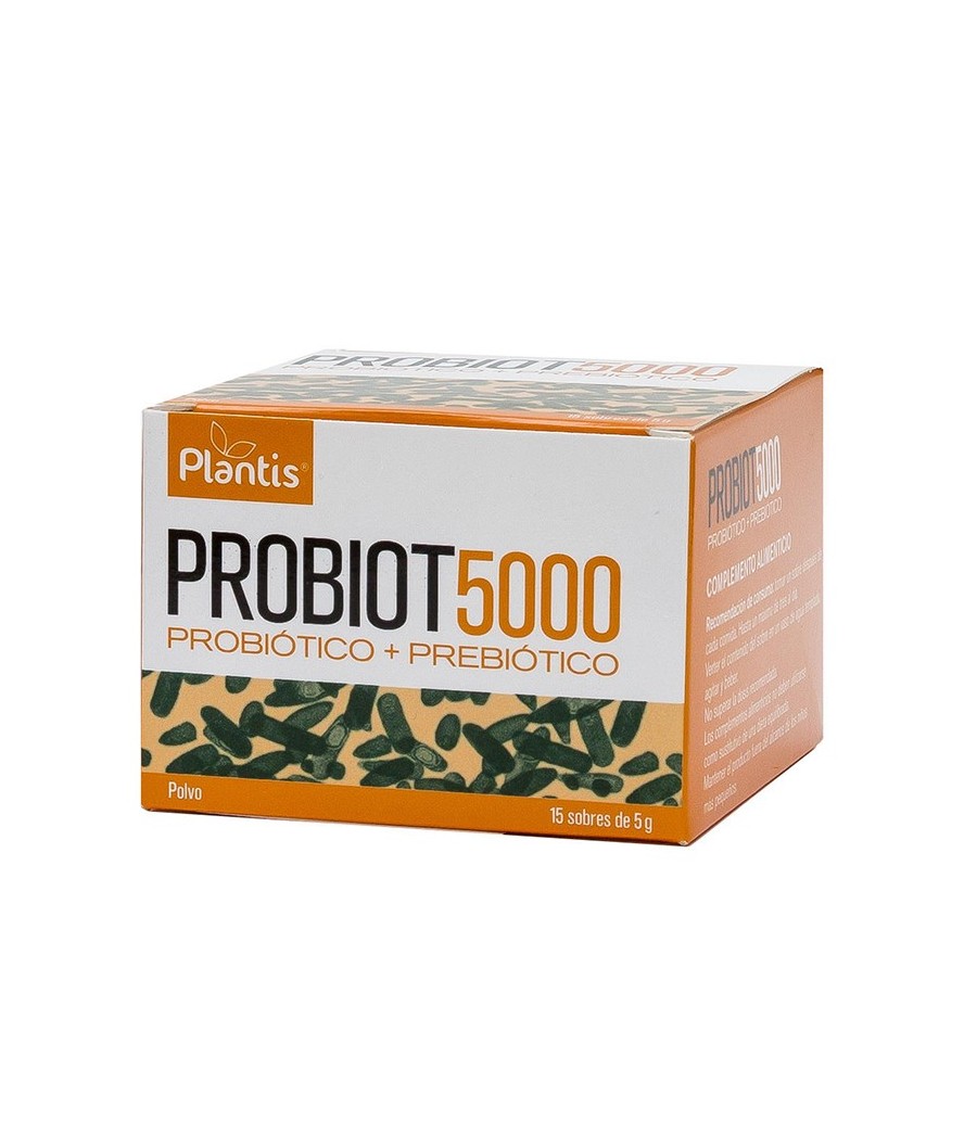 Probiot 5.000 Probiótico + Prebiótico 15 sobres x 5 gr. Plantis