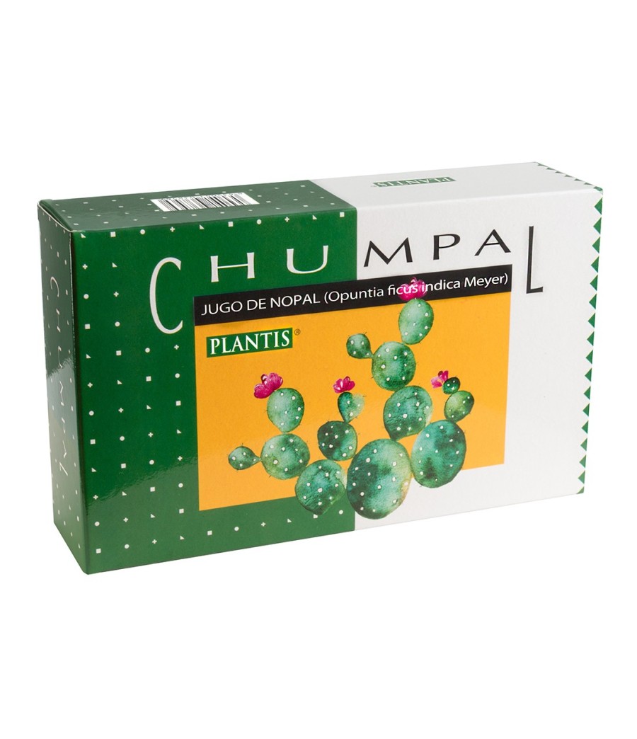 Chumpal - Jugo de Nopal en ampollas 20 viales de 10 ml. PLANTIS