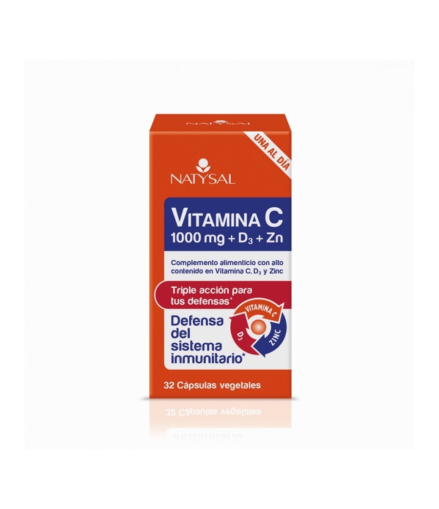 Vitamina C 1000 mg + D3 + Zn Natysal