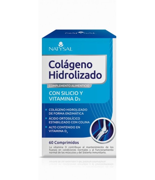 Colágeno Hidrolizado con Silicio y Vitamina D3 60 cap. Natysal