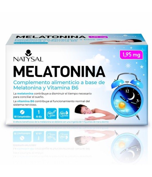 Melatonina y Vitamina B6 60 cáp. Natysal