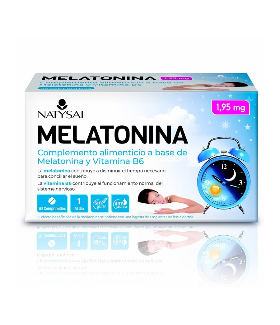 Melatonina y Vitamina B6 60 cáp. Natysal