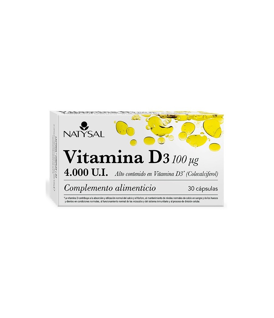 Vitamina D3 100 µg (4000 UI) 30 cap. Natysal